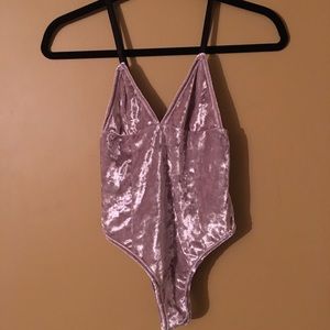 Velvet bodysuit